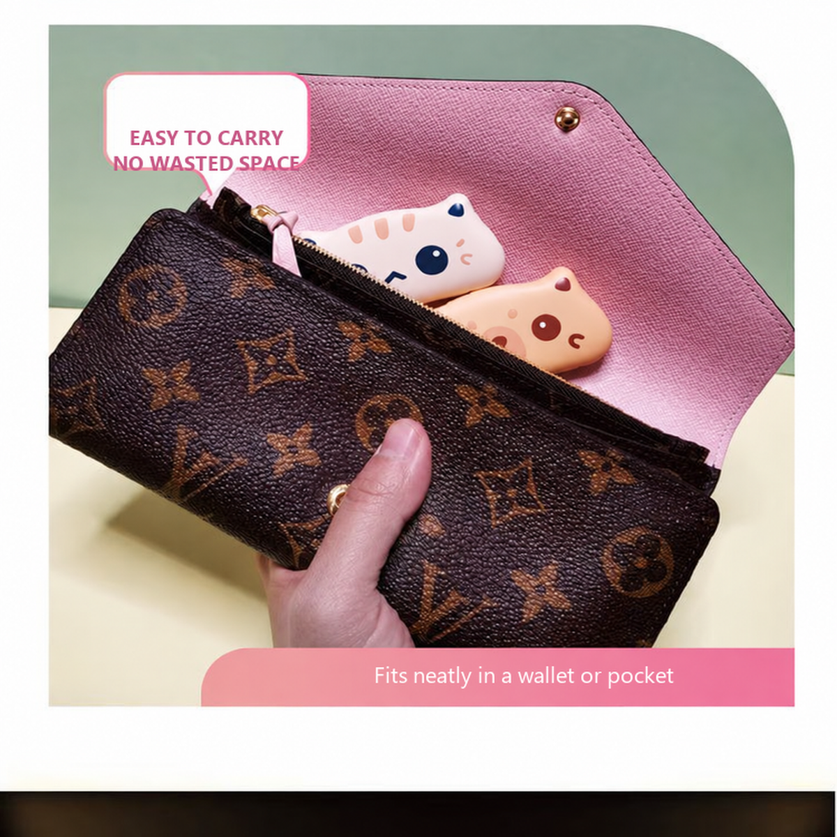 Compact Spacecraft pet emergency power bank stored in a wallet [Gallery: Lifestyle]