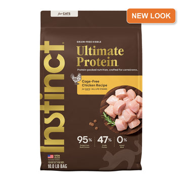 Instinct Ultimate Protein cage-free chicken cat food 10 lb new packaging