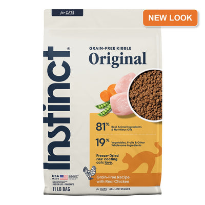 Instinct Original Chicken cat food 11 lb new packaging