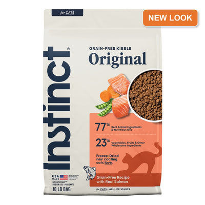Instinct Original Salmon cat food 10 lb new packaging