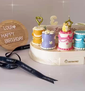 Rotating Mini Pet Cake，Pet Birthday Cake, Pet Cake，Dog&Cat Birthday Cake