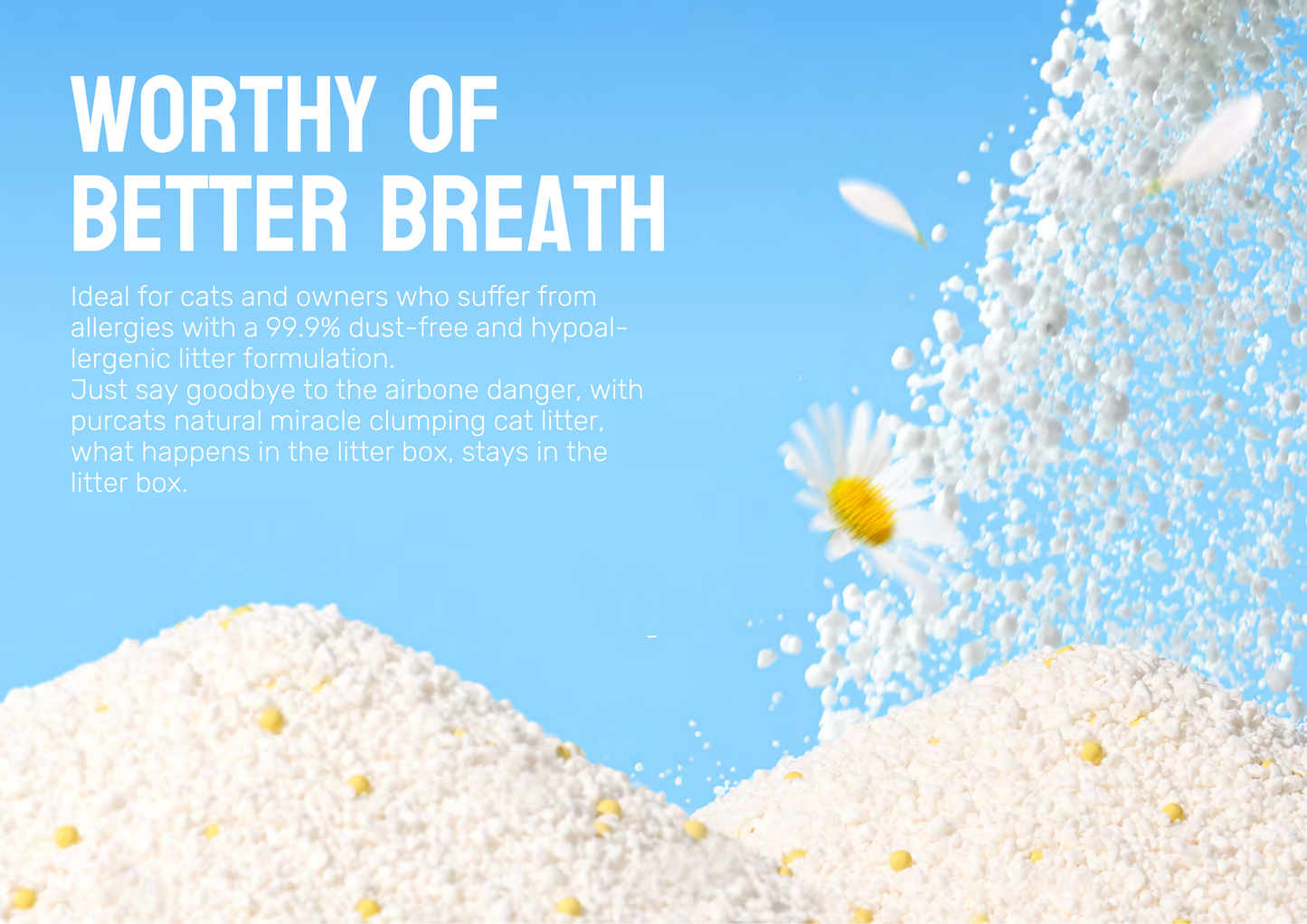 CATURE Natural Miracle Clumping Cat Litter Chamomile