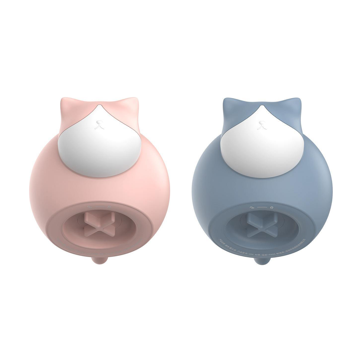 LOP silicone cat-shaped hot and cold water bag in Pink and Blue