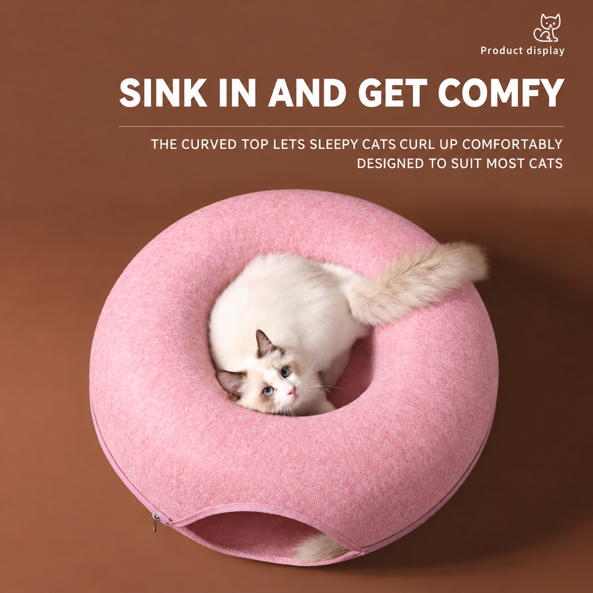 Donut felt cat tunnel bed source detail 09 - English translated corrected 1:1