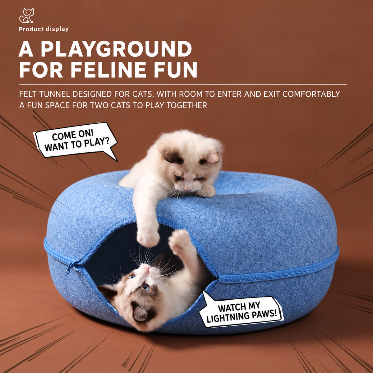 Donut felt cat tunnel bed source detail 12 - English translated corrected 1:1