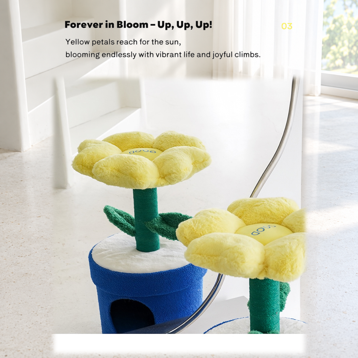 Revised | ZEZE Barbie Potted Flower Cat Condo | source image 05 | TEXT_LAYOUT_REBUILD | textLayer=transparent-overlay | complete square