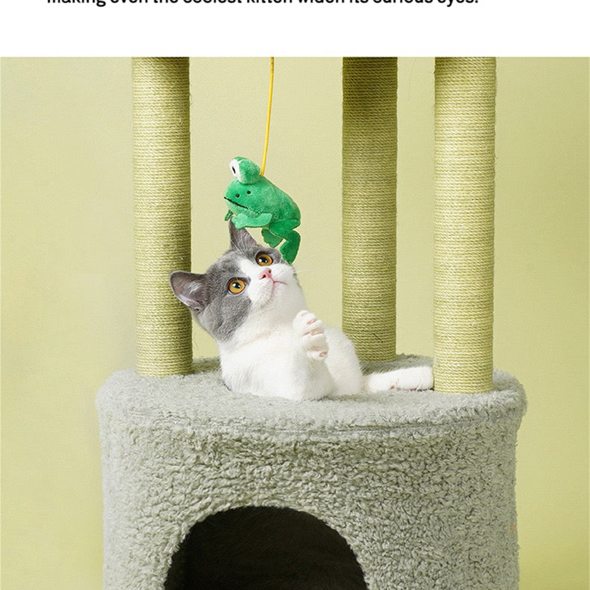 SUPERSEDED | Revised | ZEZE Aidola Flower House Cat Tree | gallery image 05 | square source text preserved