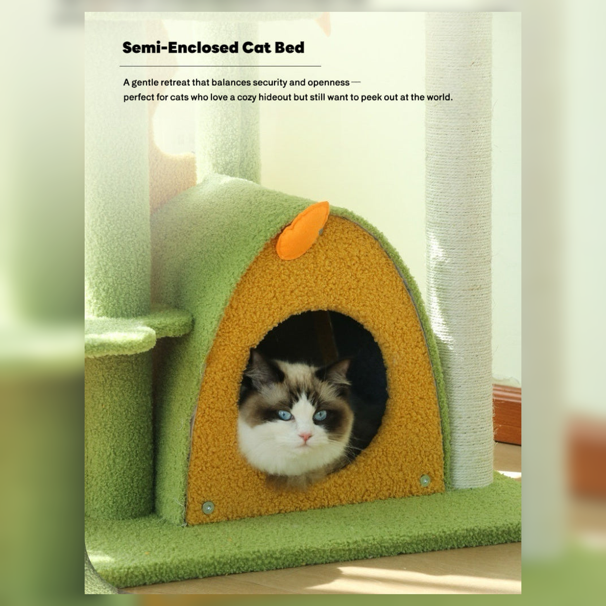 Revised | ZEZE Forest Cat Tree | source image 10 | FULL_FRAME_OUTPAINT | complete square
