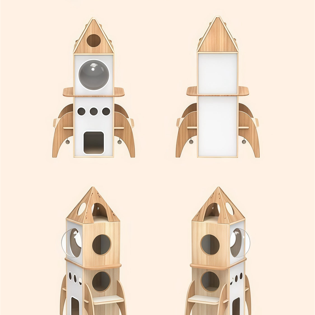 SUPERSEDED | Revised | PAWZ Road Rocket Cat Tree | gallery image 10 | square source text preserved