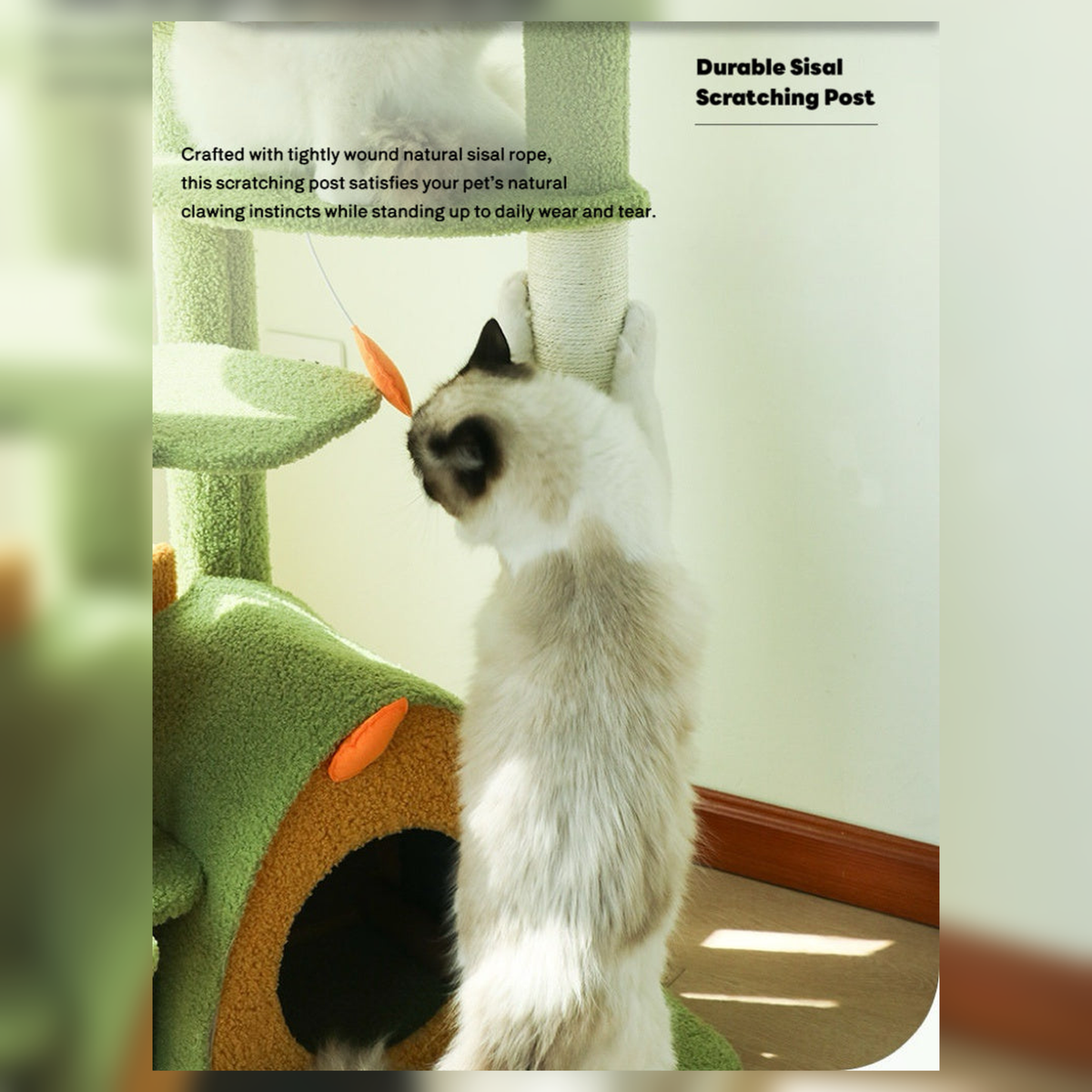 Revised | ZEZE Forest Cat Tree | source image 11 | FULL_FRAME_OUTPAINT | complete square