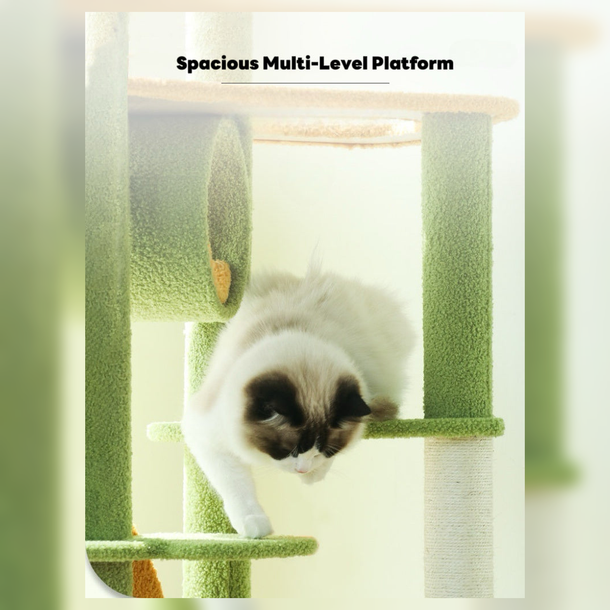 Revised | ZEZE Forest Cat Tree | source image 12 | FULL_FRAME_OUTPAINT | complete square