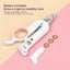 Pakeway pet nail clipper with three button batteries included