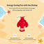 Fofos energy-saving automatic shrimp cat toy with 15-second pause and USB charging