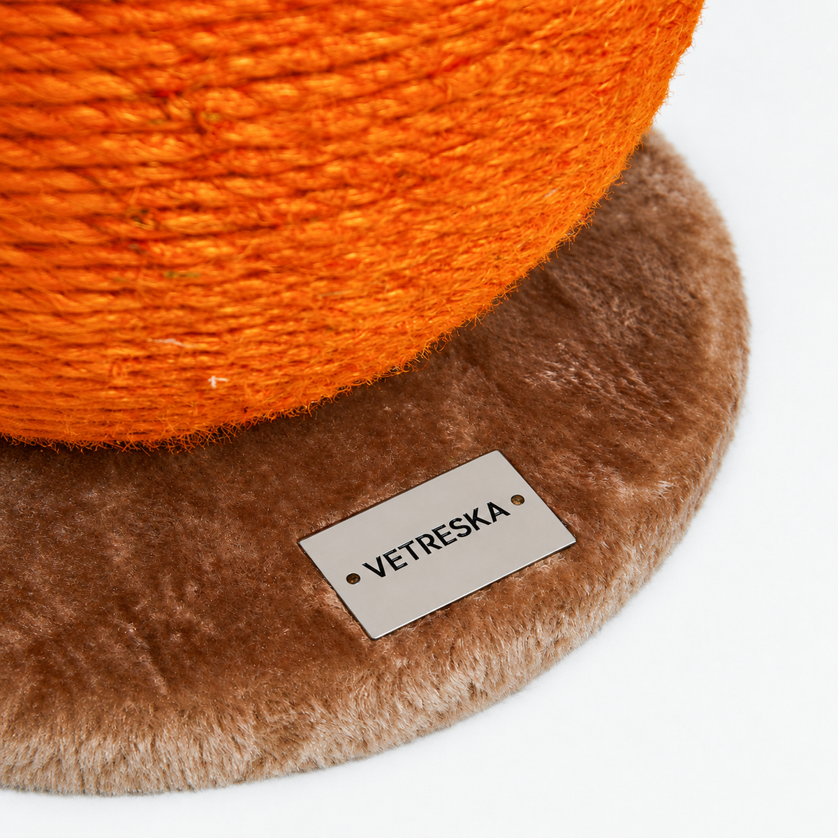 SUPERSEDED | Revised v2 | VETRESKA Tangerine Cat Scratching Ball | gallery image 05 | full-bleed square no border