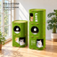 Revised | Multi-Functional Felt Cat Tower / Cat Barrel | source image 05 | TEXT_LAYOUT_REBUILD | textLayer=transparent-overlay | backgroundMode=scene-outpaint | complete square