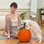 SUPERSEDED | Revised v2 | VETRESKA Tangerine Cat Scratching Ball | gallery image 07 | full-bleed square no border