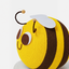 VETRESKA Bee Cat Scratching Ball | effective 1:1 correction | source image 03 | FULL_FRAME_OUTPAINT v3