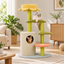 Scene | ZEZE Aidola Flower House Cat Tree | square multi-variant lifestyle image