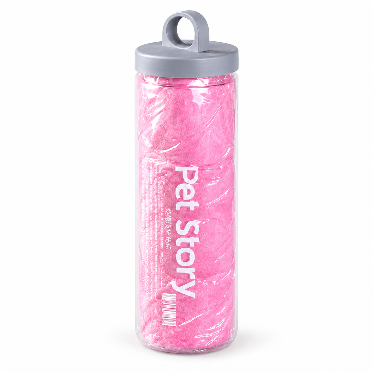 Pet drying towel single-color pink white-background SKU image - corrected 1:1