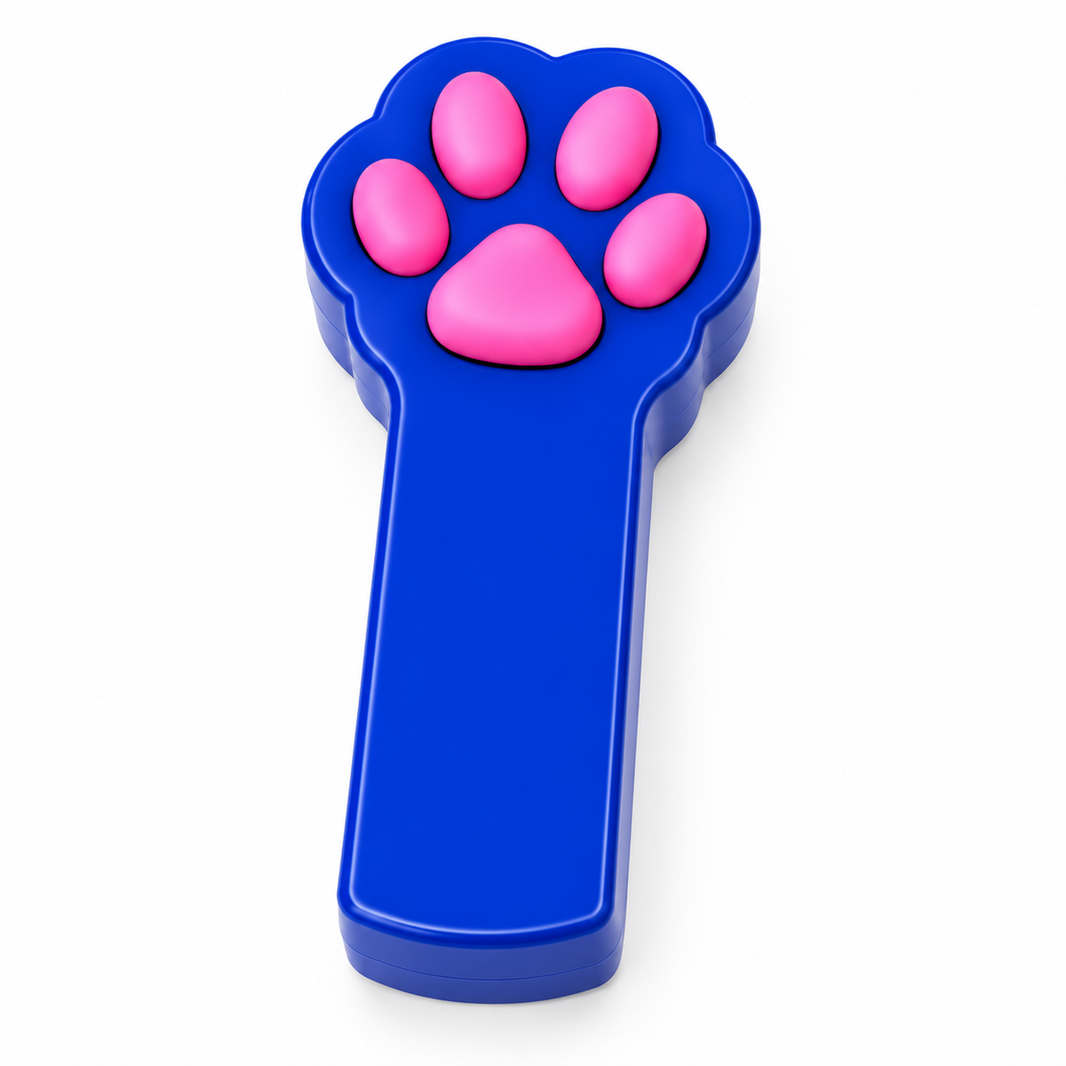 Paw-shaped cat laser toy Blue single-SKU white-background product image [Color SKU Blue]