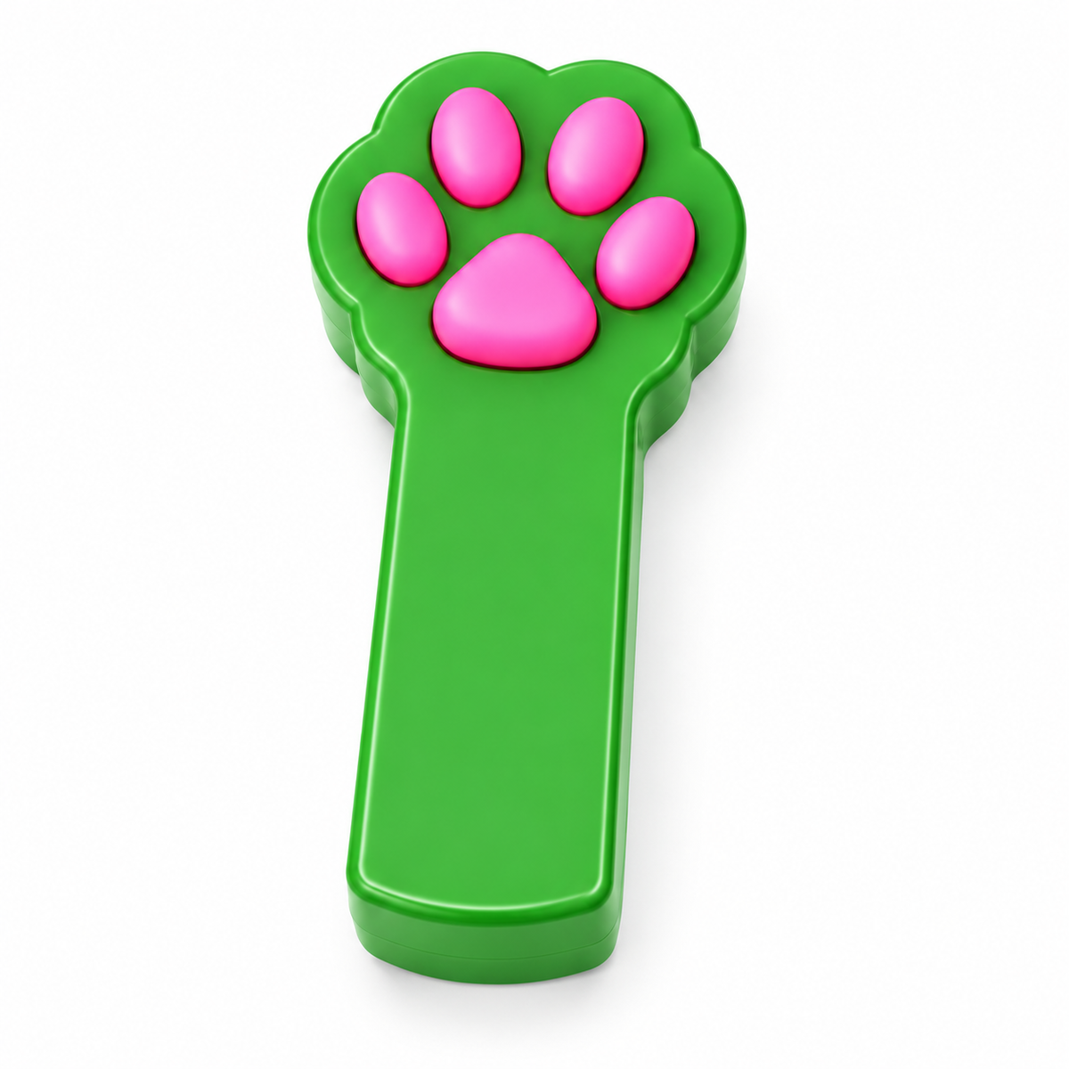 Paw-shaped cat laser toy Green single-SKU white-background product image [Color SKU Green]