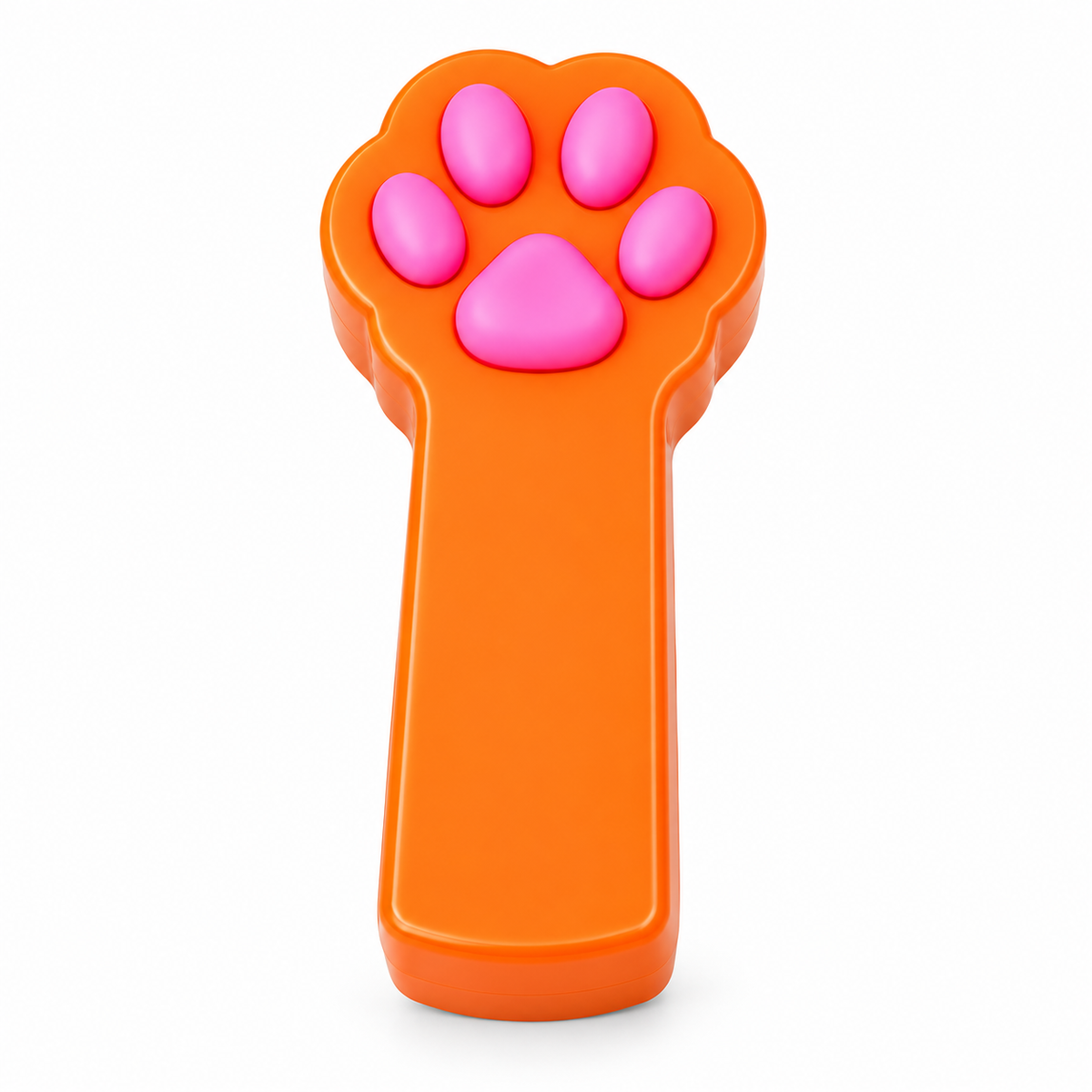 Paw-shaped cat laser toy Orange single-SKU white-background product image [Color SKU Orange]
