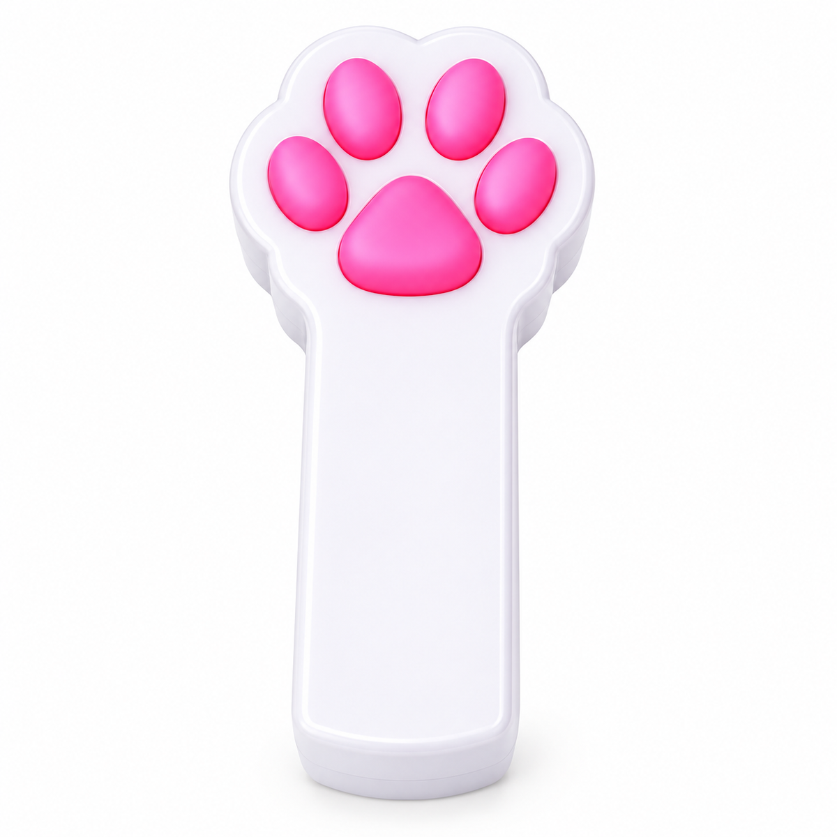Paw-shaped cat laser toy White single-SKU white-background product image [Color SKU White]