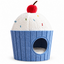 Blue cupcake cat house clean white-background product image