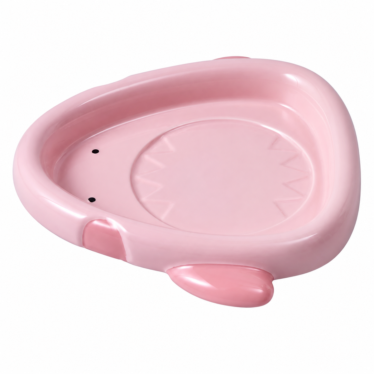 Colorful Ceramic Fish-Shaped Pet Plates | clean white SKU packshot | Big Mouth Fish Pink | VARIANT_MEDIA_CORRECTION
