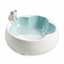 Cat & Sakura Ceramic Pet Bowl | clean white SKU packshot | Blue | VARIANT_MEDIA_CORRECTION