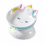 Unicorn-Shaped Ceramic Pet Bowl | clean white SKU packshot | Blue | VARIANT_MEDIA_CORRECTION