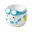 Penguin Ski Ceramic Pet Bowl | clean white SKU packshot | Blue | VARIANT_MEDIA_CORRECTION