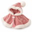 Warm fleece cat cape in Rose Pink on a white background