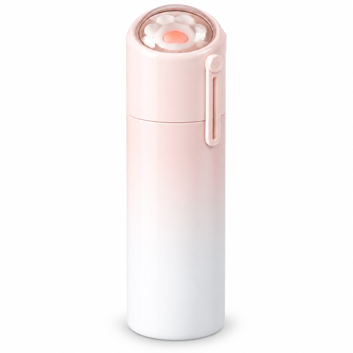Cat paw temperature-display travel mug white-background SKU hero