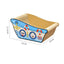 Deku Ship Cat Bed Large on a white background with 55 x 30 x 25.8 cm dimensions [Gallery: White]