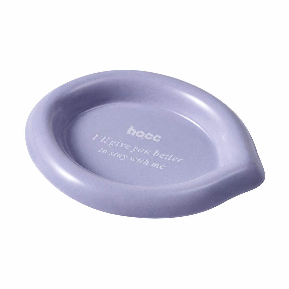 Colorful Ceramic Pet Plates | clean white SKU packshot | Leaf Purple | VARIANT_MEDIA_CORRECTION