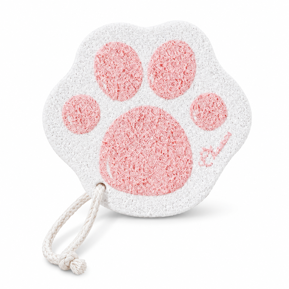Paw Pad cellulose pulp dish scrubber on a clean white background