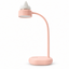 Cat-shaped rechargeable desk lamp Peach Pink single SKU on white background