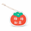Persimmon cellulose pulp dish scrubber on a clean white background