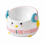 Hip-Hop Penguin Ceramic Pet Bowl | clean white SKU packshot | Pink | VARIANT_MEDIA_CORRECTION