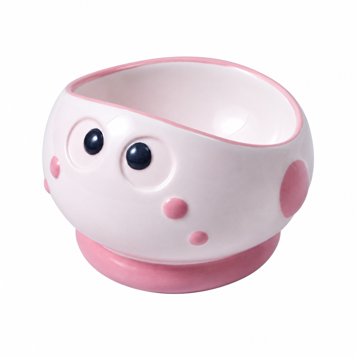 Little Crybaby Ceramic Pet Bowl | clean white SKU packshot | Pink | VARIANT_MEDIA_CORRECTION
