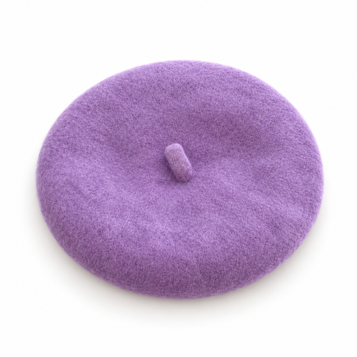 Felt beret pet hat single-color white-background SKU image - Purple - 1:1