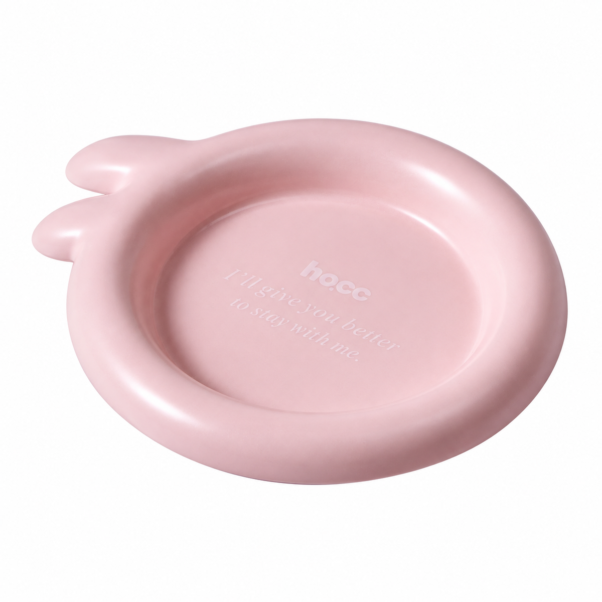 Colorful Ceramic Pet Plates | clean white SKU packshot | Rabbit Pink | VARIANT_MEDIA_CORRECTION