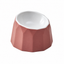 Volcano Dual-Tone Ceramic Pet Bowl | clean white SKU packshot | Red | VARIANT_MEDIA_CORRECTION