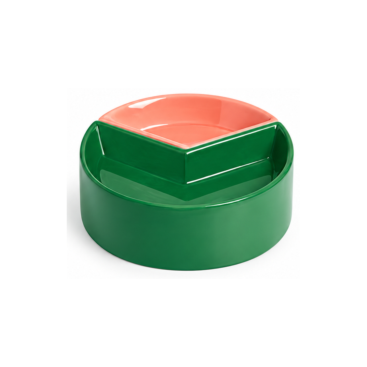 VETRESKA Like A Watermelon / Grapefruit Ceramic Bowl For Cats & Dogs | clean white SKU packshot | Watermelon | VARIANT_MEDIA_CORRECTION
