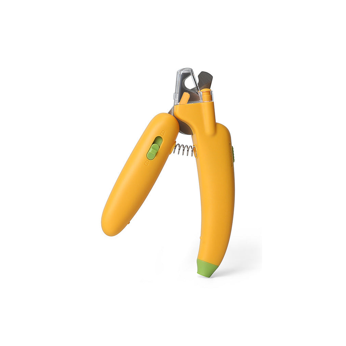 Banana Pet Nail Clipper in tangerine on a white background