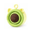 Catnip lick toy for cats - yellow-green variant on white background
