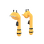 Aiwo yellow bee deshedding pet brush clean SKU image [Gallery: Yellow]