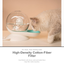 High-density cotton-fiber filter for an automatic pet water fountain