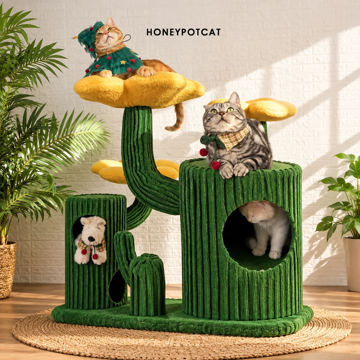 Corrected v4 | HONEYPOTCAT Cactus Bloom Cat Tree | source image 06 | FULL_FRAME_OUTPAINT | content complete